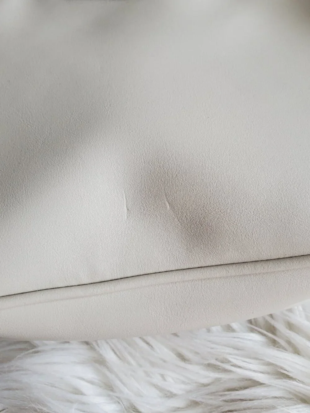 Nine West Crossbody Cream Faux Leather Shoulder Handbag